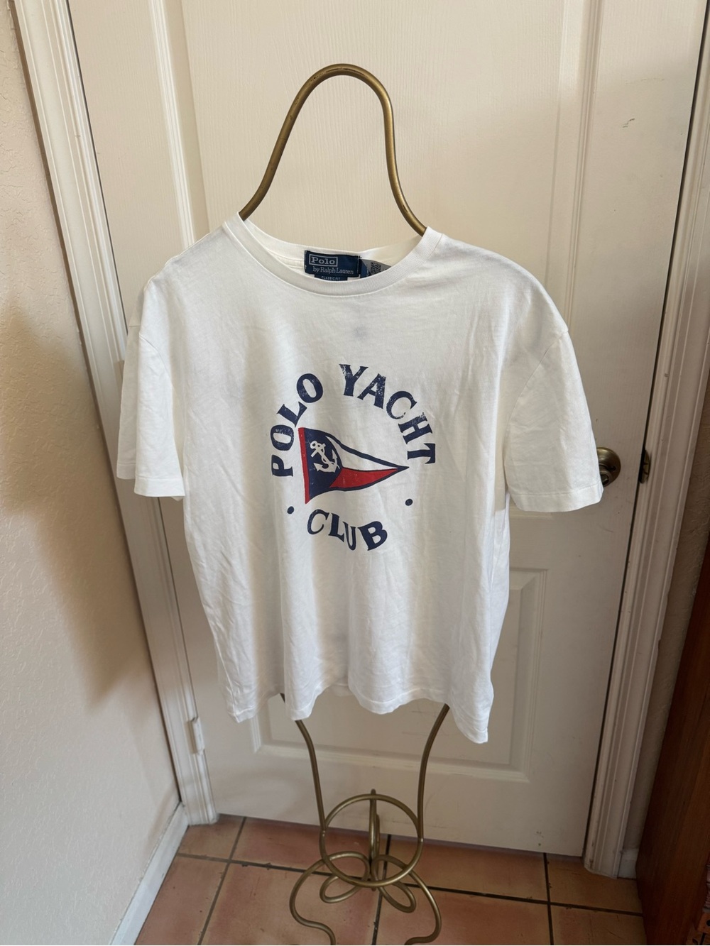 Polo Yacht Club Mens White Graphic Tee - Polo